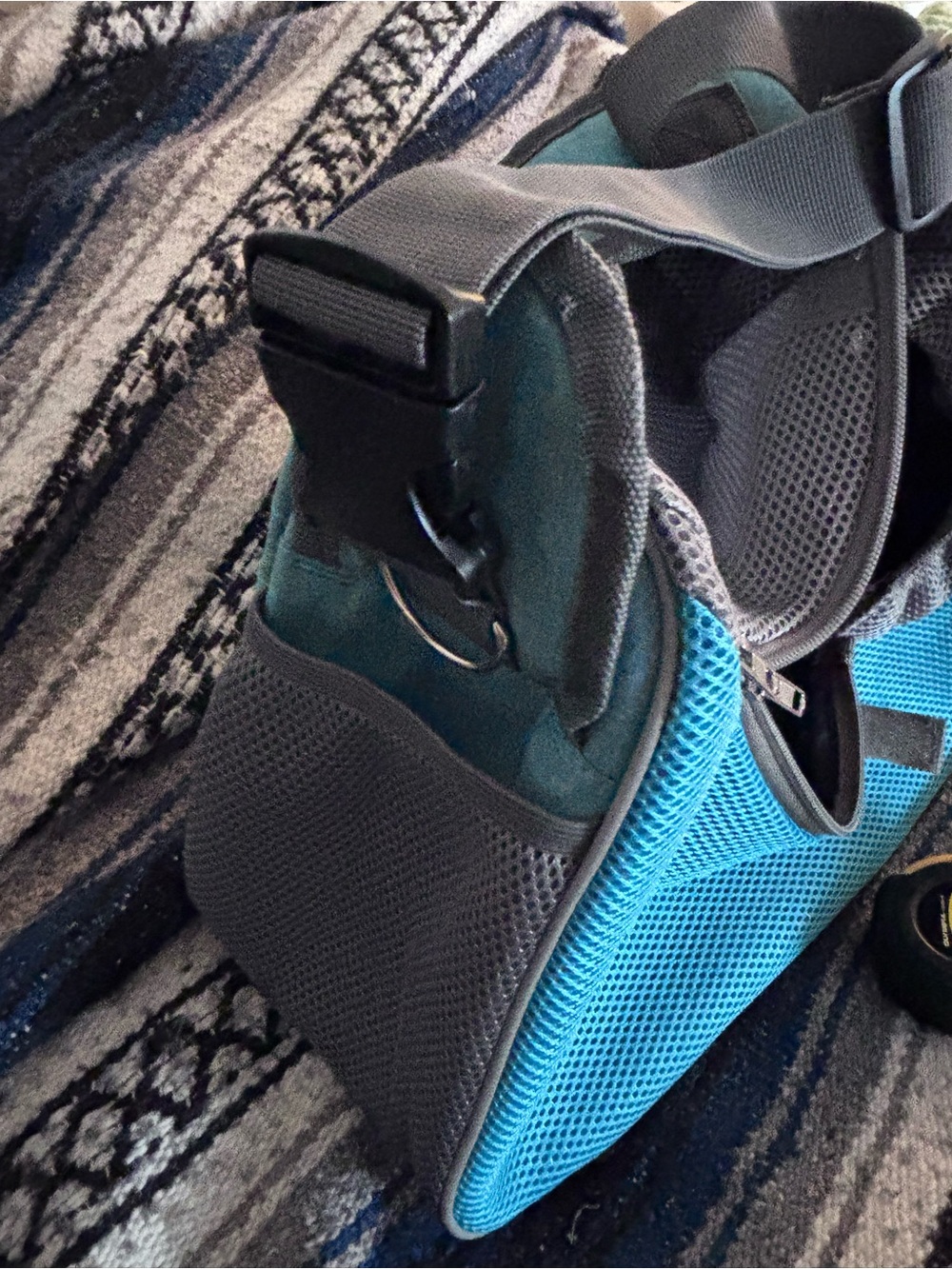 Blue Mesh Pet Sling Carrier - Picture 7 of 10